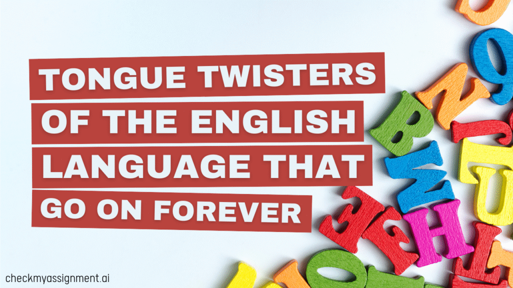 Tongue Twisters in the English Language